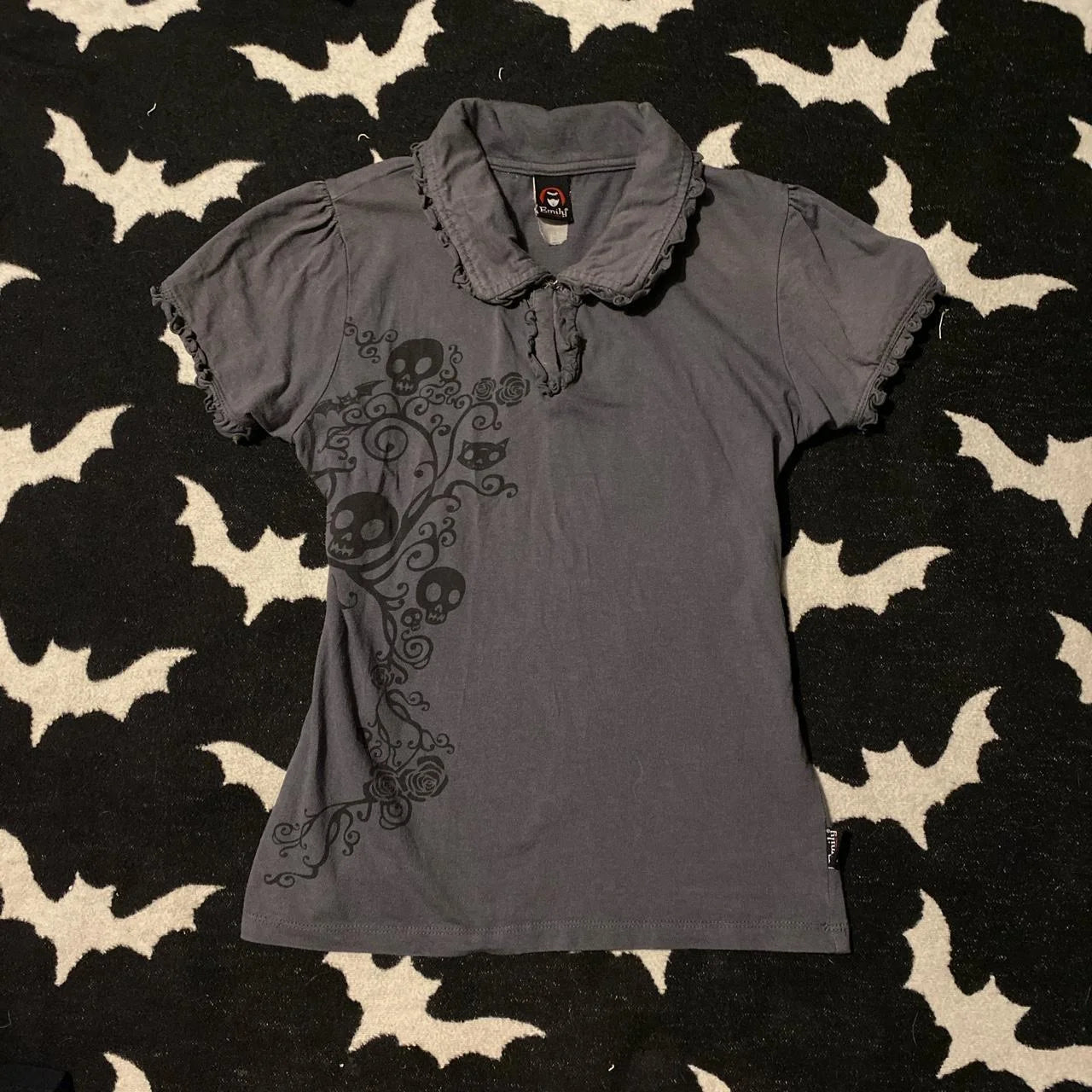 Punk Vintage 2000s Streetwear T shirts Women Clothes Gothic Slim