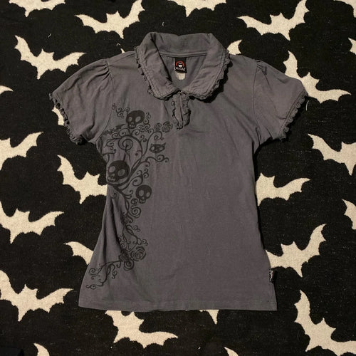 Punk Vintage 2000s Streetwear T shirts Women Clothes Gothic Slim