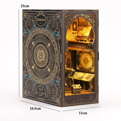 DIY Book Nook Kit Wooden Doll House 3D Puzzle Assembly Model Building