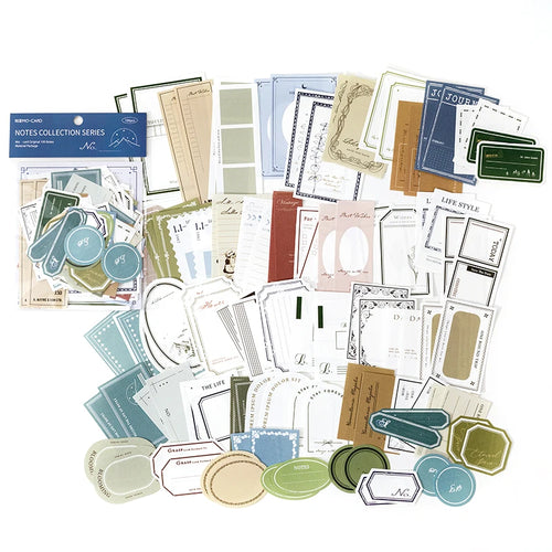 100pcs Vintage Notes Collection Series Memo Pad Decorative Stationery