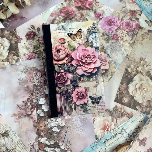 JAINQI 40 PCs Vintage Material Paper Decorative Scrapbooking Diary