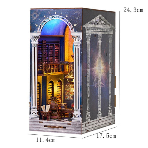 DIY Book Nook Kit 3D Wooden Puzzle Miniature Doll House  Assembly