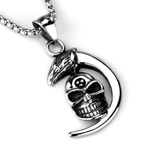 Eternal Skull Necklace - High Polish Stainless Steel