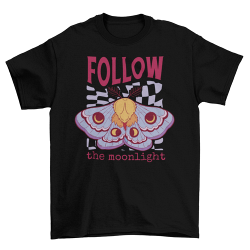 Follow the moonlight esoteric witch t-shirt
