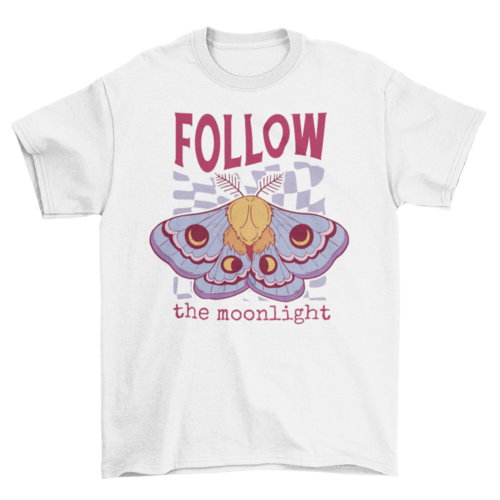 Follow the moonlight esoteric witch t-shirt
