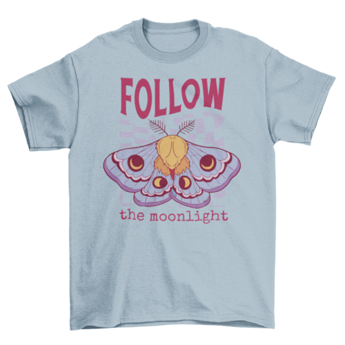 Follow the moonlight esoteric witch t-shirt