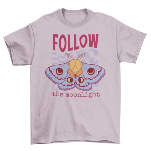 Follow the moonlight esoteric witch t-shirt