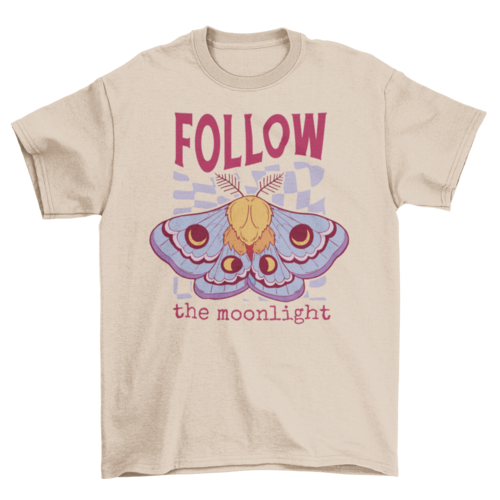 Follow the moonlight esoteric witch t-shirt