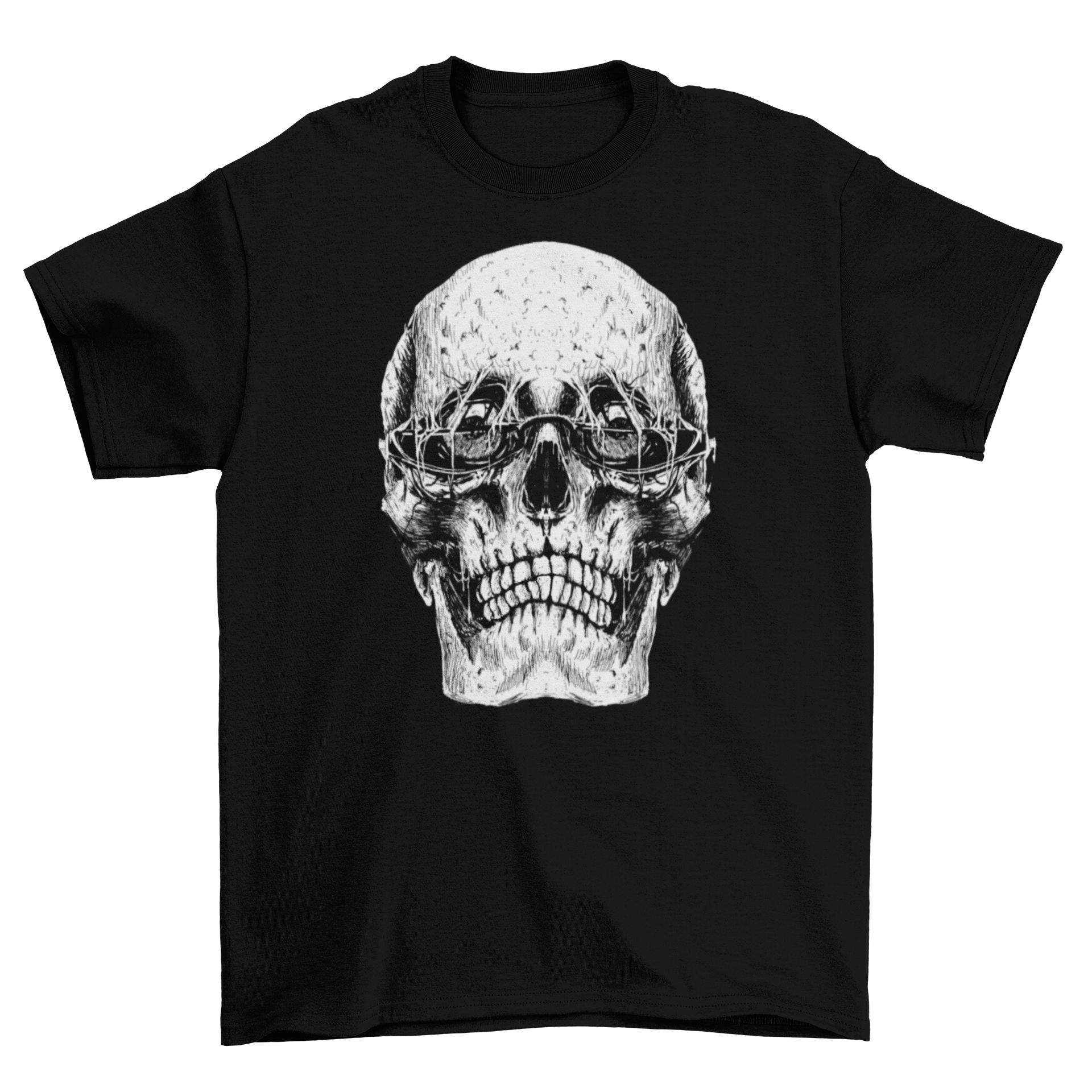 Grunge sunglasses skull t-shirt