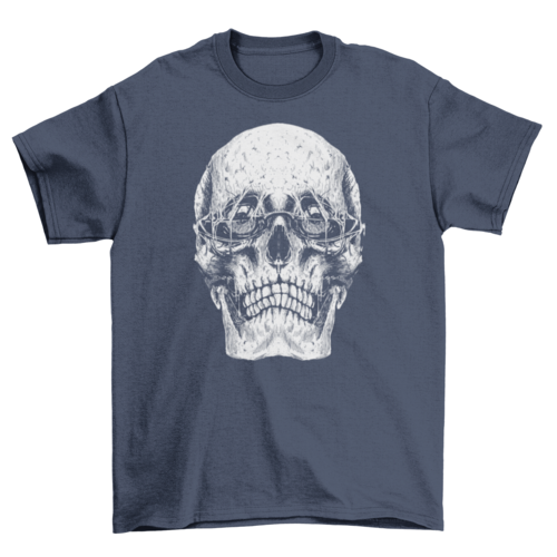 Grunge sunglasses skull t-shirt