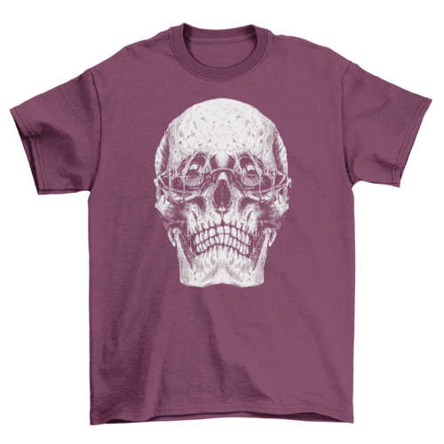 Grunge sunglasses skull t-shirt
