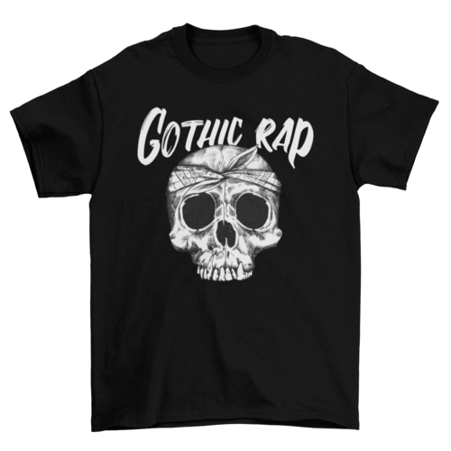 Hip hop rap skull t-shirt