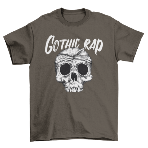 Hip hop rap skull t-shirt