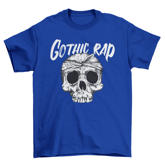 Hip hop rap skull t-shirt