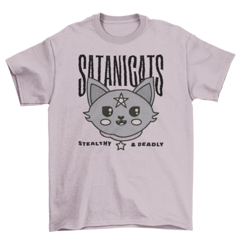 Satanic cat modern witch t-shirt