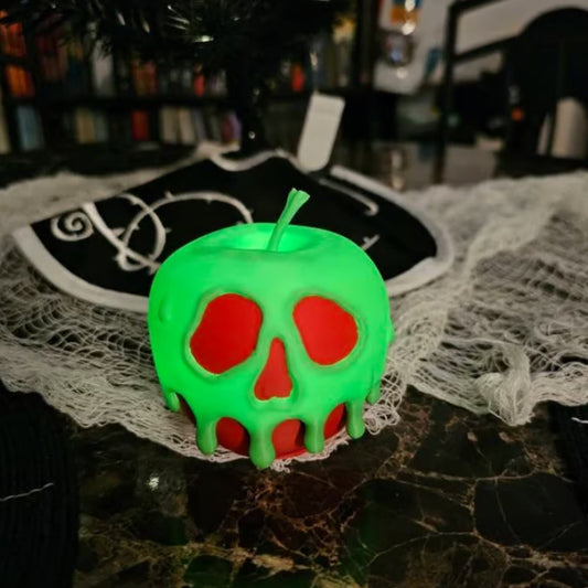 Poison Apple Light | Evil Queen Wicked Witch Decor | Halloween Costume Prop