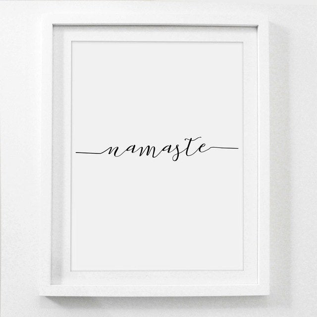 Yoga Spiritual Canvas Painting Art Poster Wall