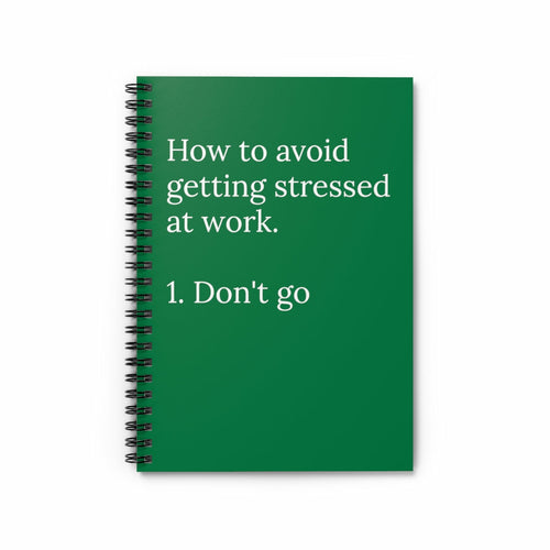 Reasons why I'm Stressed out at work funny Notebook