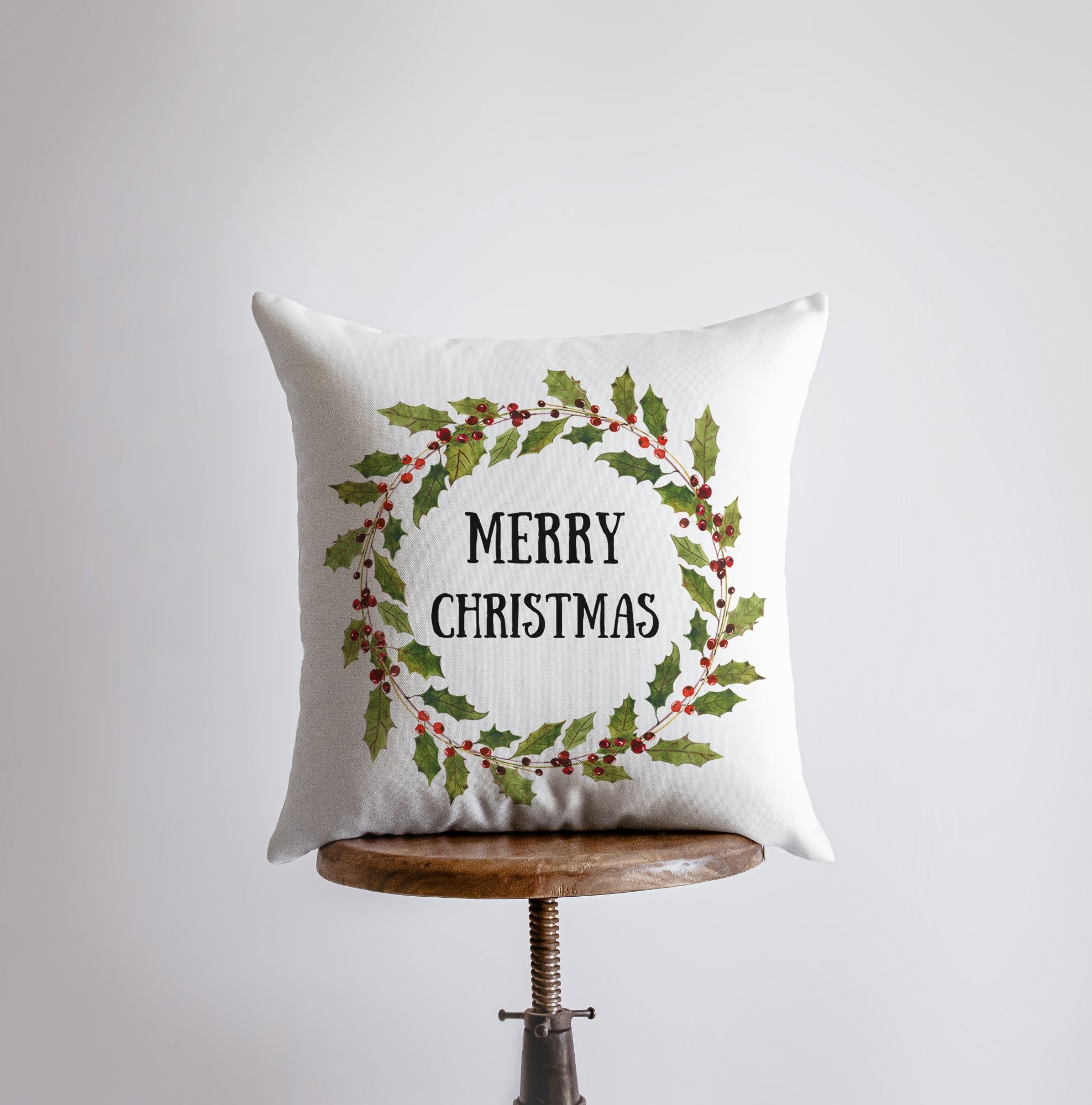 Christmas Wreath Pillow