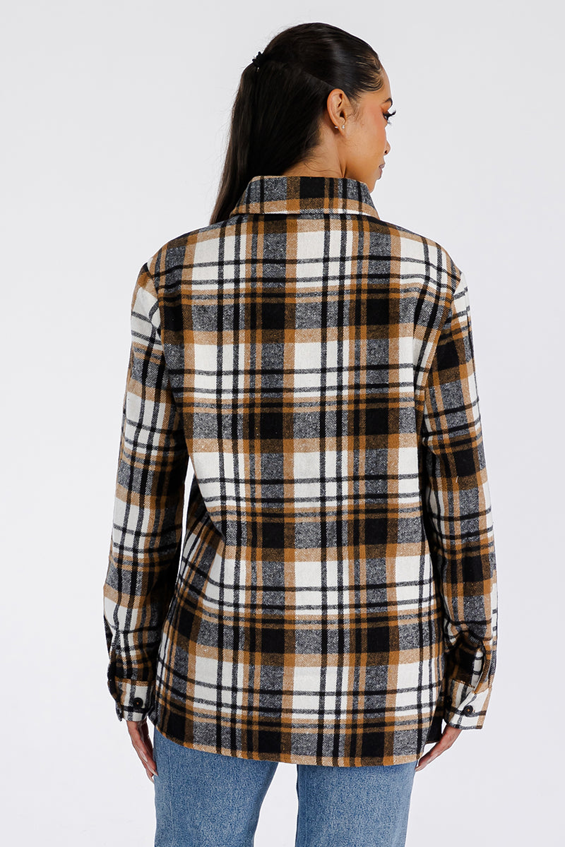 Boyfriend Oversized Soft Flannel Shacket FL506
