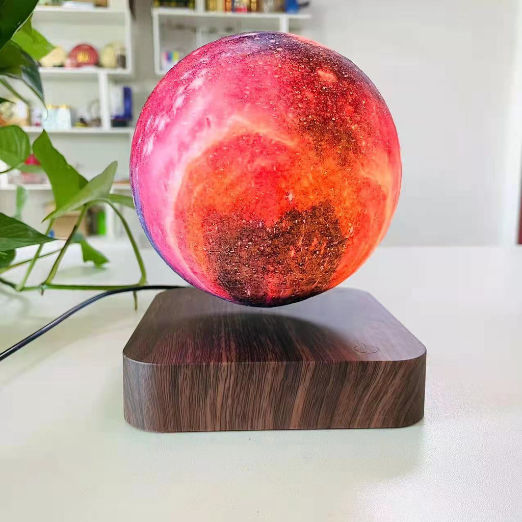 3D Printed Moon Lamp With Magnetic Levitation Touch Control LED Night Light For Bedroom Decor And Gift
