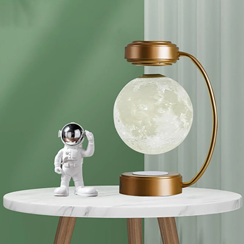 Creativity Magnetic Levitation Moon Lamp Led Rotating Dangling Lamp For Gothic Home Decor Lovers