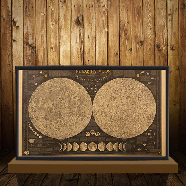 Vintage Moon Map