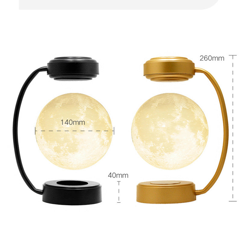Creativity Magnetic Levitation Moon Lamp Led Rotating Dangling Lamp For Gothic Home Decor Lovers