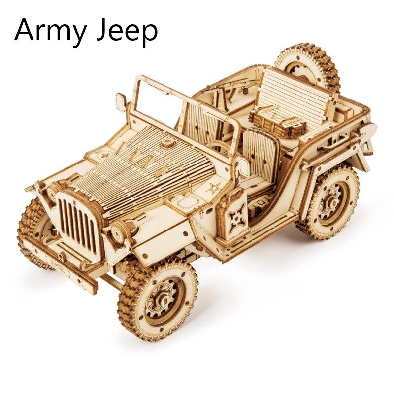 Assembly Model Toys Model Building Block 3D Wooden Puzzle