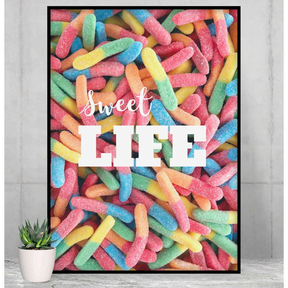 Sweet Life Gummy Candy Poster - Premium Matte Art Print