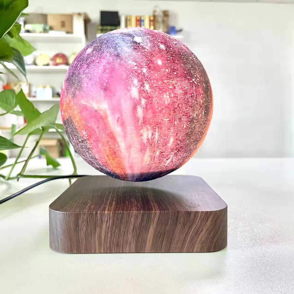 3D Printed Moon Lamp With Magnetic Levitation Touch Control LED Night Light For Bedroom Decor And Gift