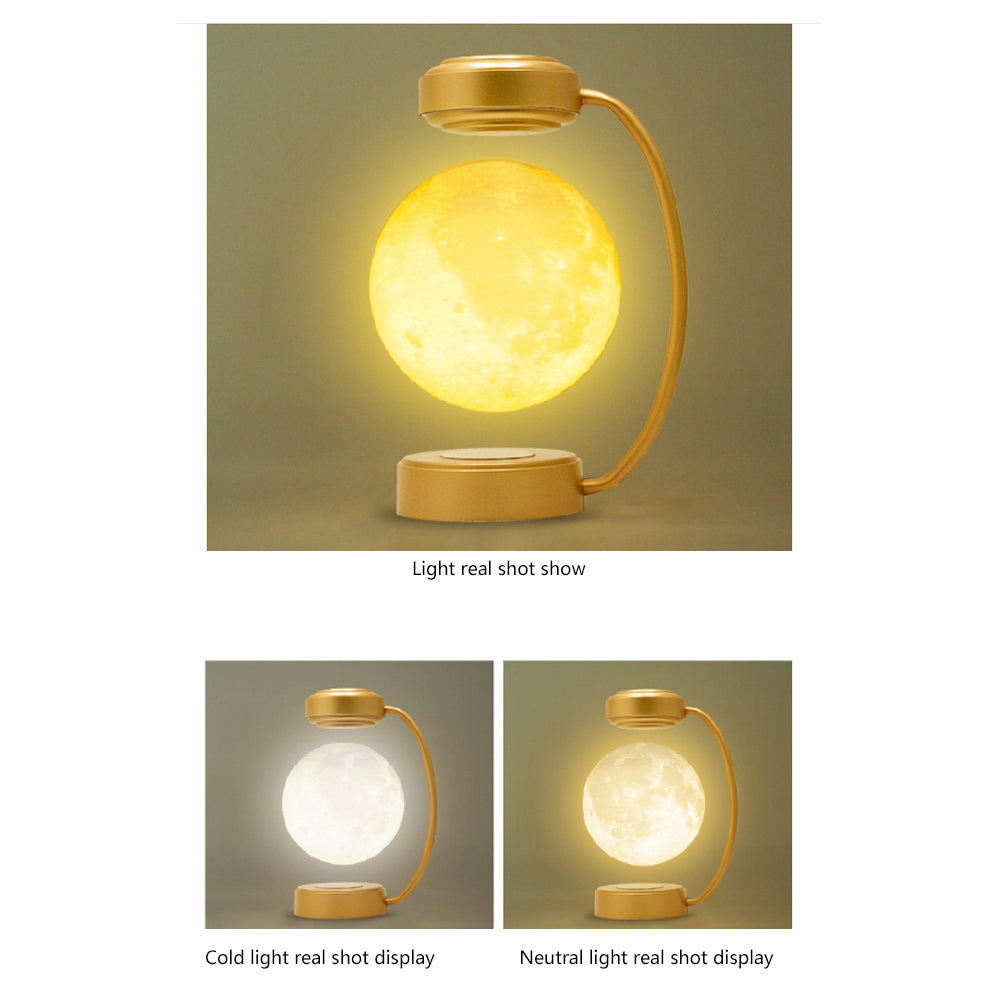 Creativity Magnetic Levitation Moon Lamp Led Rotating Dangling Lamp For Gothic Home Decor Lovers