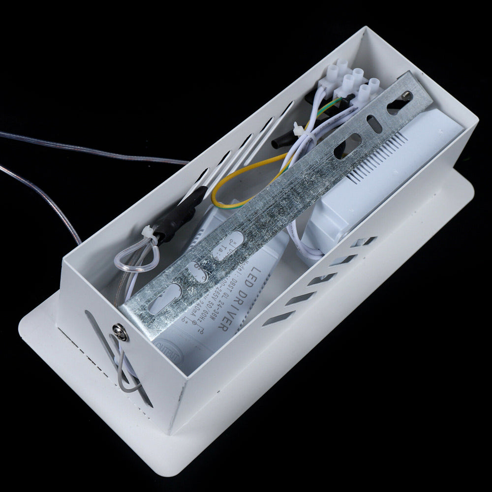 LED Swirl Light Fixture White Acrylic Minimalist Gothic Glow With Flicker Free Bright Illumination For Modern Homes