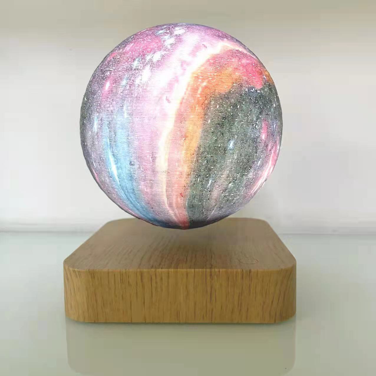3D Printed Moon Lamp With Magnetic Levitation Touch Control LED Night Light For Bedroom Decor And Gift