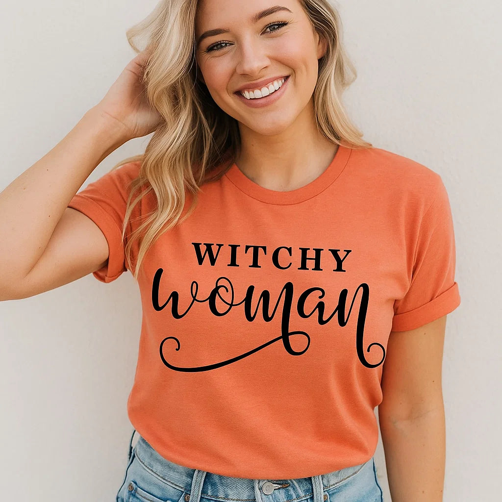 Witchy Woman T-Shirt, Halloween Tee, Funny Shirt