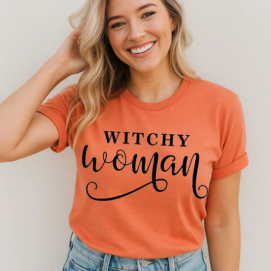 Witchy Woman T-Shirt, Halloween Tee, Funny Shirt