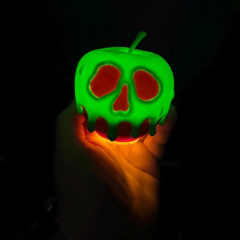 Poison Apple Light | Evil Queen Wicked Witch Decor | Costume Prop