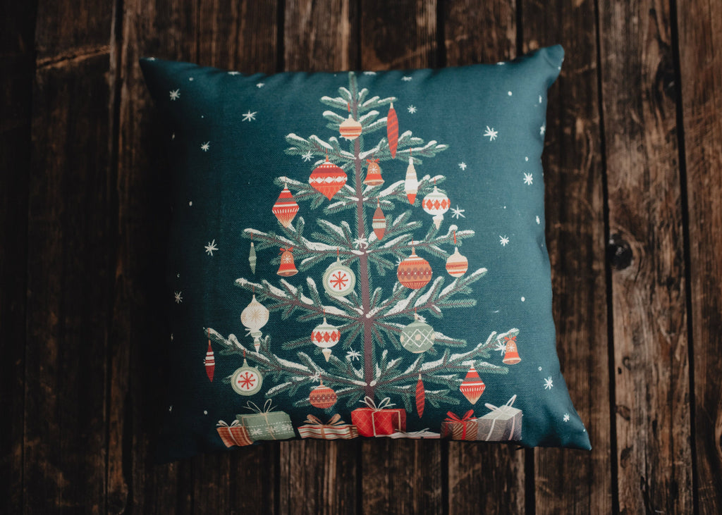 Nordic Pine Christmas Pillow