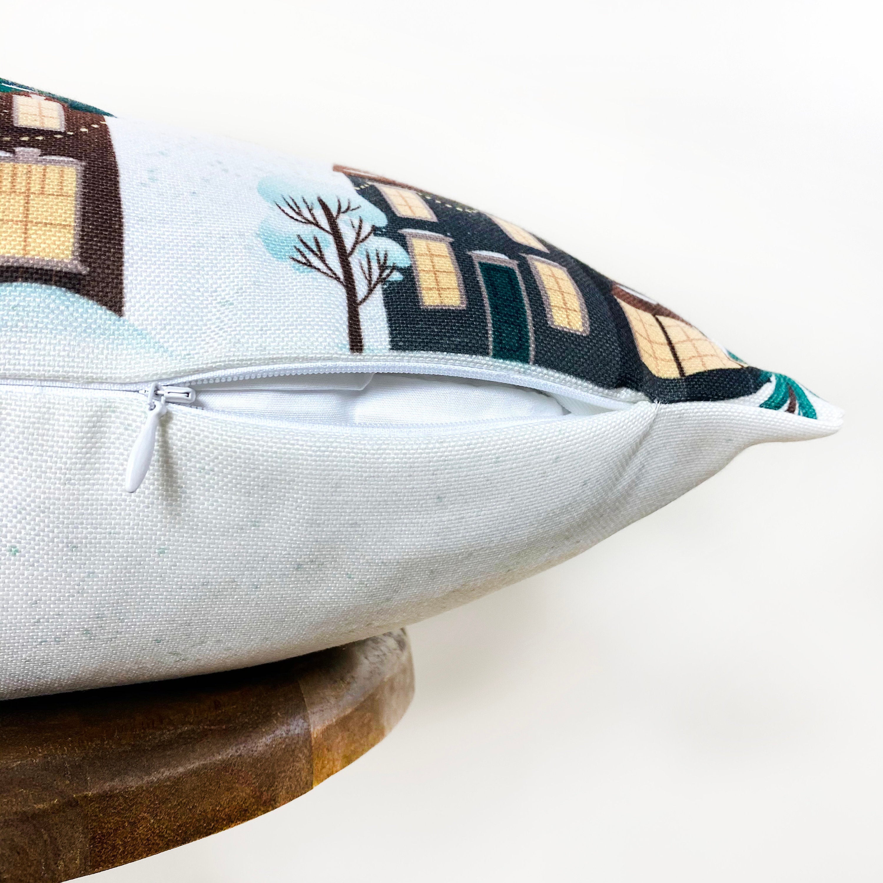 Christmas Village Pillow