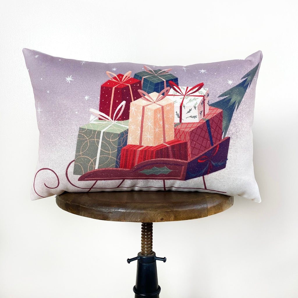 Gift Sleigh Pillow