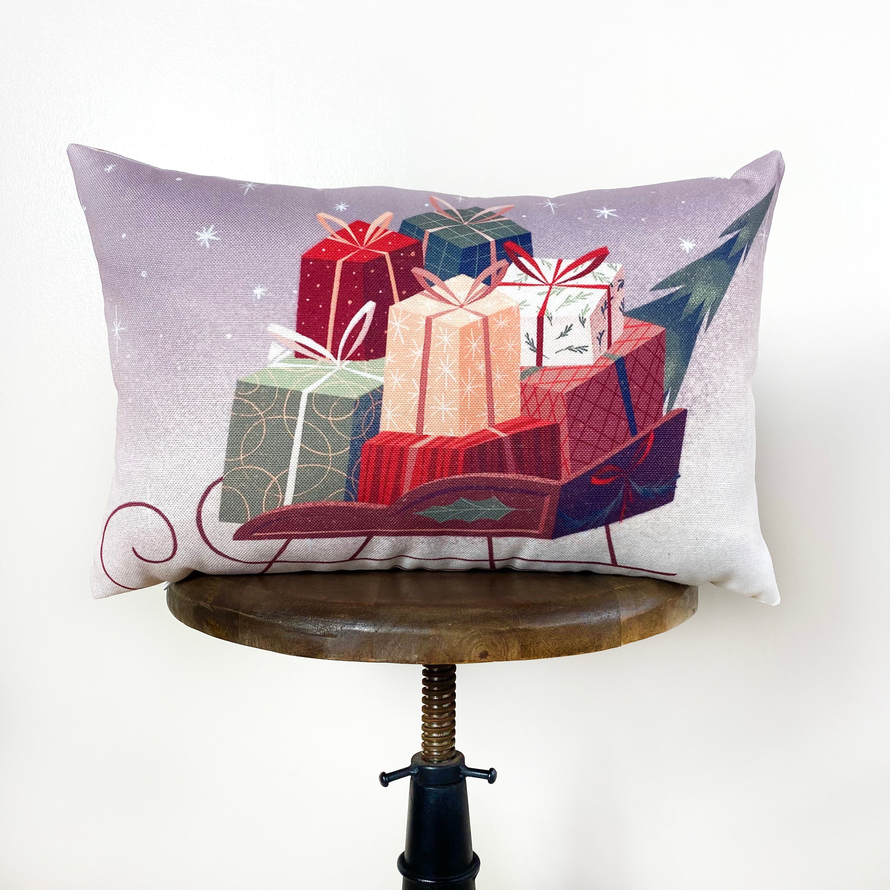 Gift Sleigh Pillow