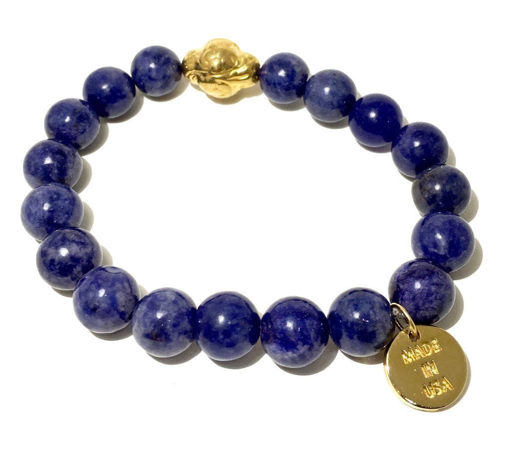 Lapis Lazuli Mantra Bracelet