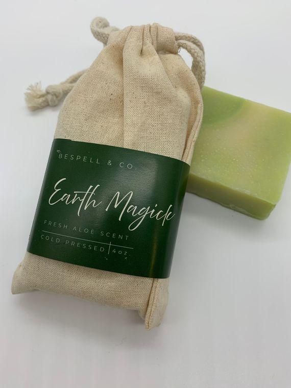 Earth Magick Aloe Soap Moonlit Handmade With Olive Oil Coconut Oil Shea Butter For All Skin Types