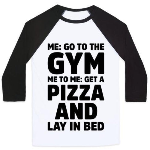 ME TO ME GO THE GYM UNISEX CLASSIC BASEBALL TEE