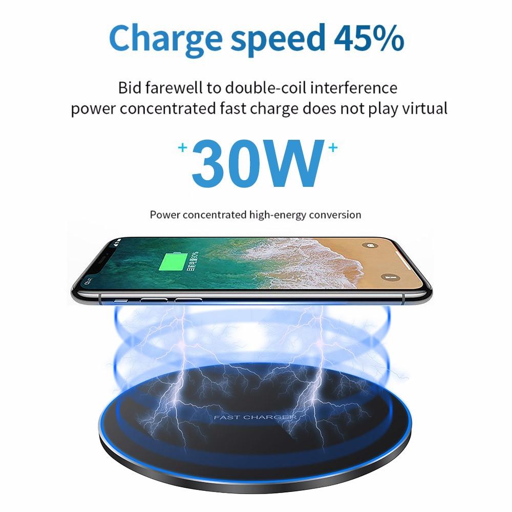 Dragon W9 Wireless Charging Pad 30W Ultra Thin 6.5mm Sleek Desk Talisman For Tech Enthusiasts
