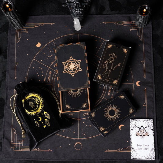 Sunlight Tarot Cards Enchanted Shadows Gold Arcana Deck