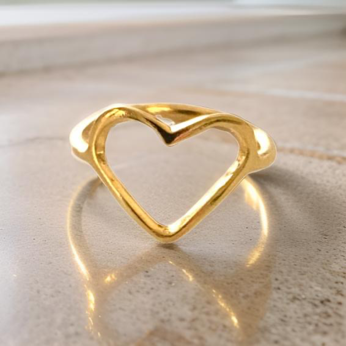 Gothic Heart Ring By The Urban Charm Dainty Handmade USA