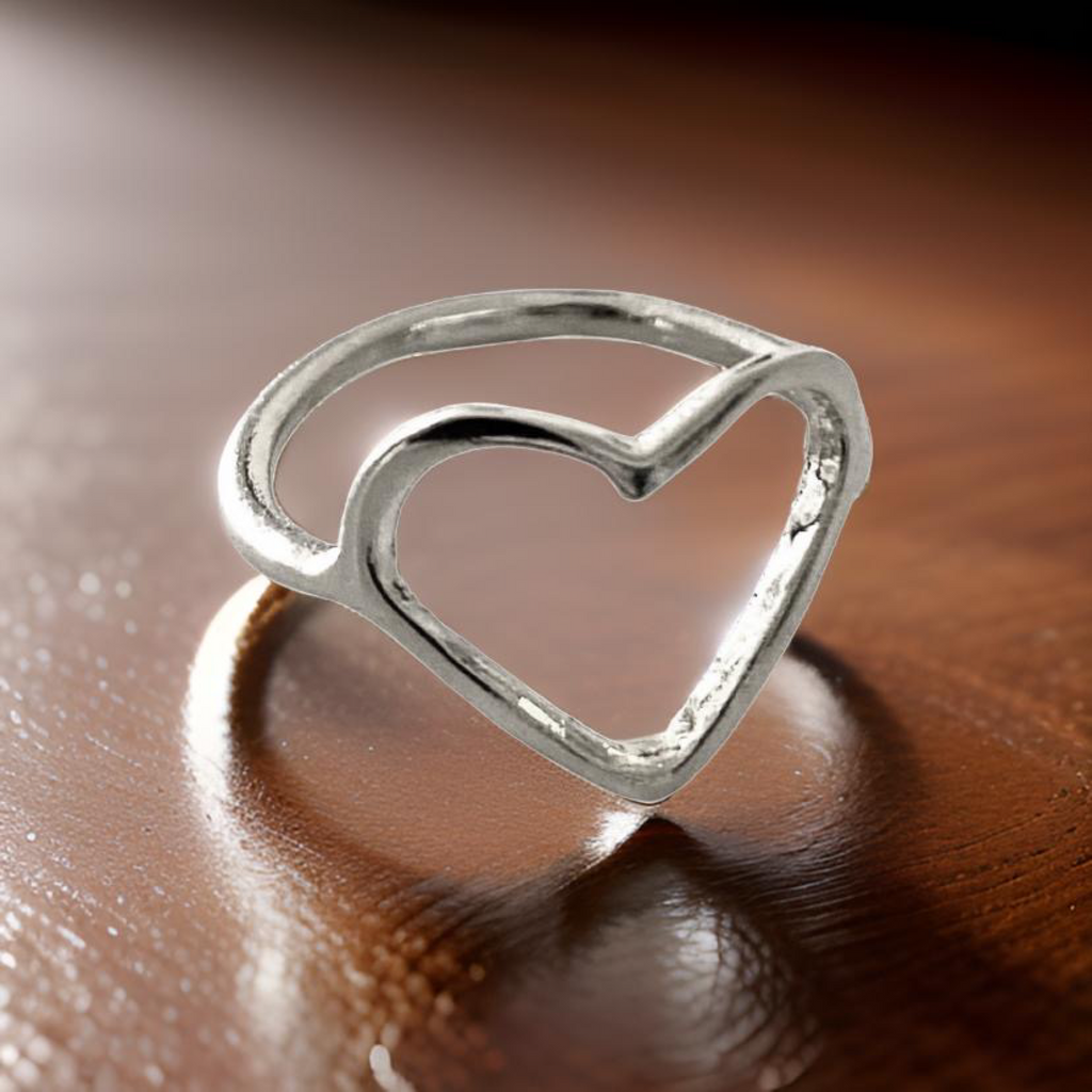 Gothic Heart Ring By The Urban Charm Dainty Handmade USA