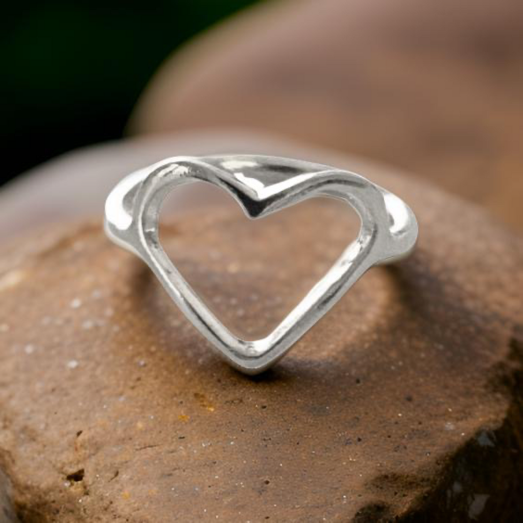 Gothic Heart Ring By The Urban Charm Dainty Handmade USA