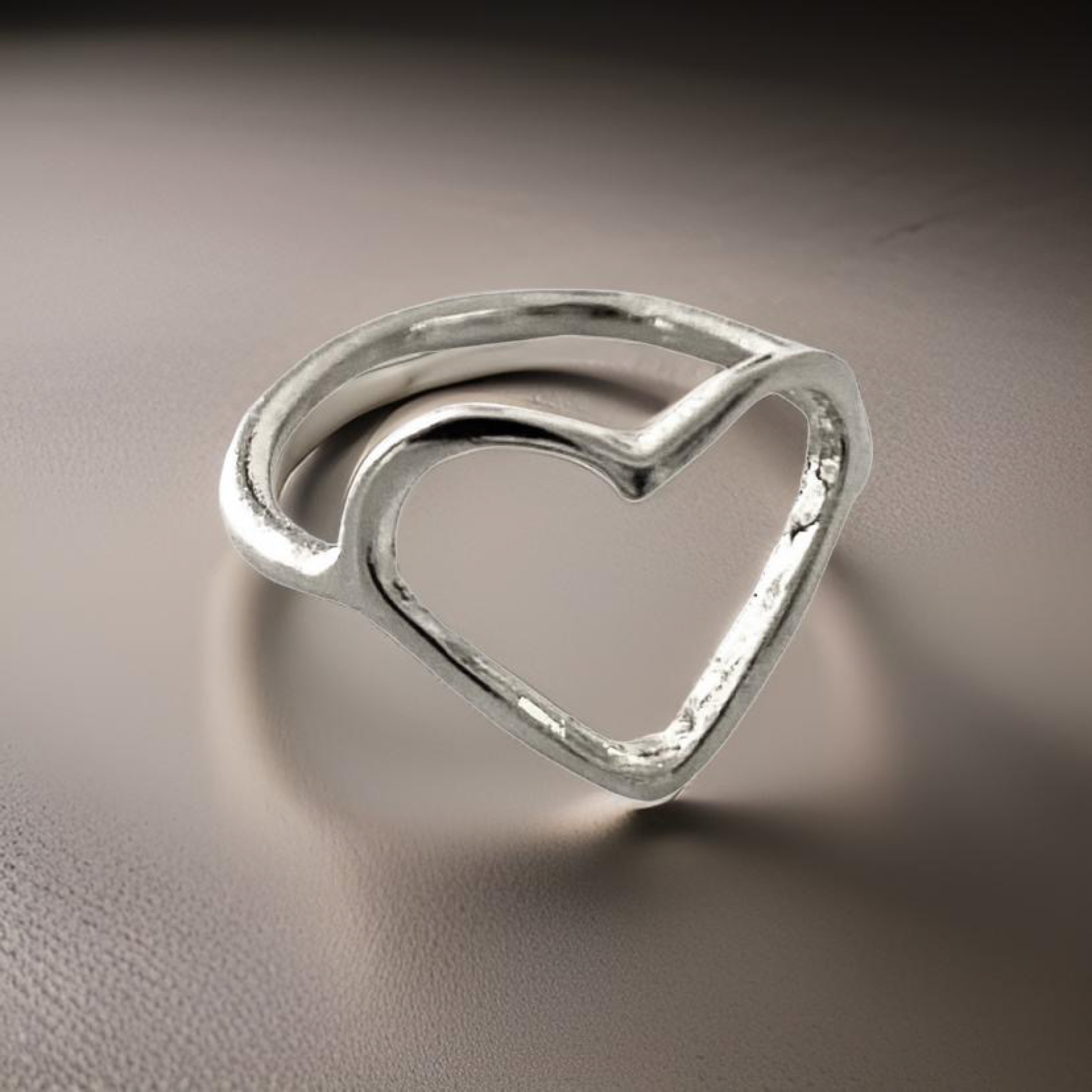 Gothic Heart Ring By The Urban Charm Dainty Handmade USA